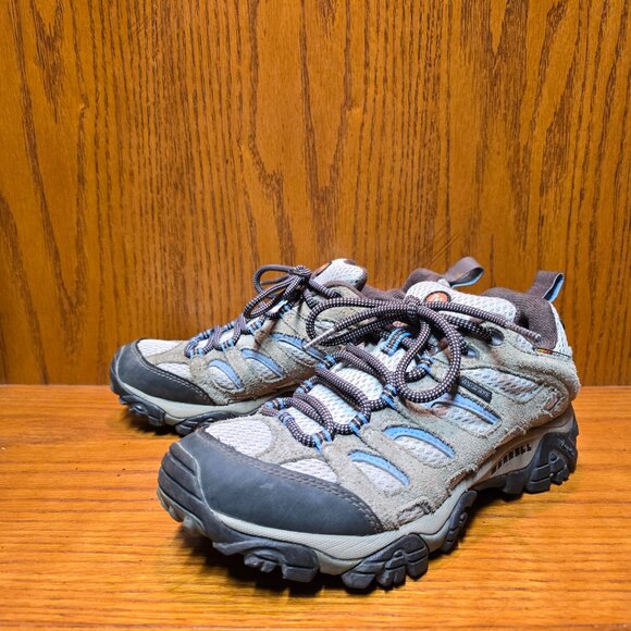 Merrell Moab 2 Womens Size 7 Dusty Olive Waterproof Hiking Running Shoes Boots - Picture 1 of 10